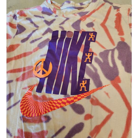 Nike NSW Festival Tie Dye T-Shirt Pink Purple SZ Small - Picture 3 of 7